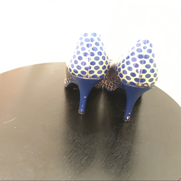 Carrini blue pumps size 11W - Picture 4 of 8